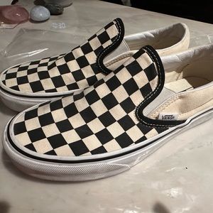 Vans checkered slip-ons